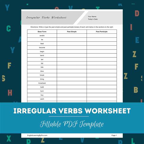 Irregular Worksheet 的图像结果