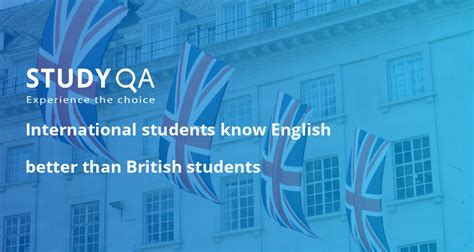 StudyQA — The level of knowledge of English among British students is ...