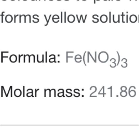 formula of ferric nitrate by Criss cross method - Brainly.in