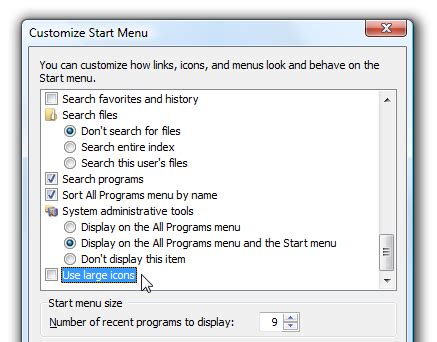 Taskbar and Start Menu Properties Use Small Icons 的图像结果