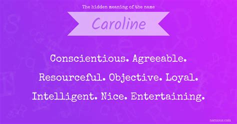 The hidden meaning of the name Caroline | Namious