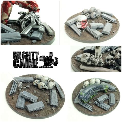 Buy Painted Custom Diorama Base. Mezco sized. NECA, Marvel Legends ...