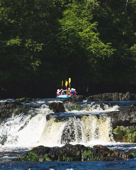 Whitewater Rafting Through Piers Gorge in Upper Peninsula MI