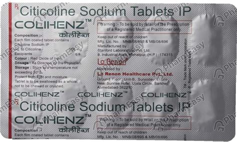 Citico 500 MG Tablet (10): Uses, Side Effects, Price, Dosage ...