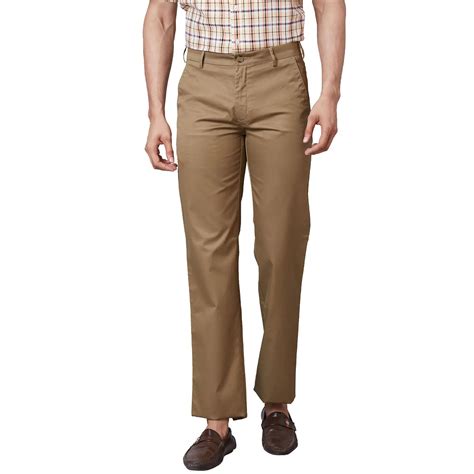 Colorplus Men Brown Tailored Fit Cotton Trouser – MyRaymond