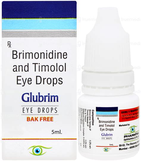 Glubrim Bak Free Eye Drops 5ml - Uses, Side Effects, Dosage, Price ...