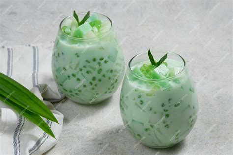 Premium Photo | Buko pandan or buko salad usually sliced as a young ...