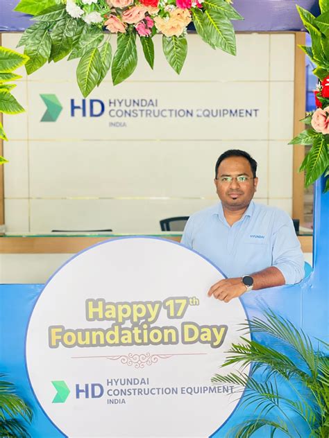 Celebrating 17th Foundation Day HD Hyundai Construction India. | Shivanand Neje