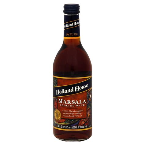 Holland House Cooking Wine, Marsala, 16 fl oz (1 pt) 473 ml