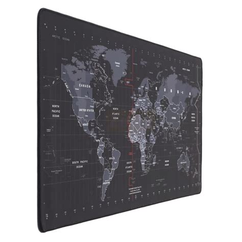 Zerfa World Map Gaming Mouse Pad & Keyboard Desk Mat