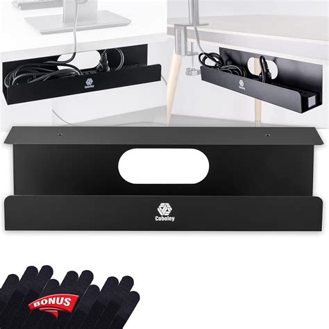 Buy Under Desk Cable Management Tray, Sturdy Steel Organizer Rack ...