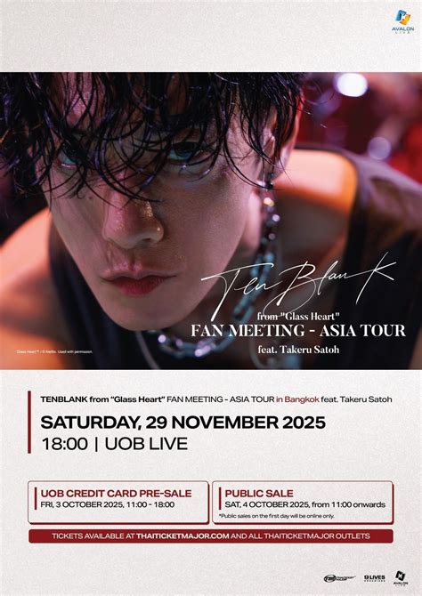 TENBLANK from "Glass Heart" FAN MEETING - ASIA TOUR in Bangkok feat ...