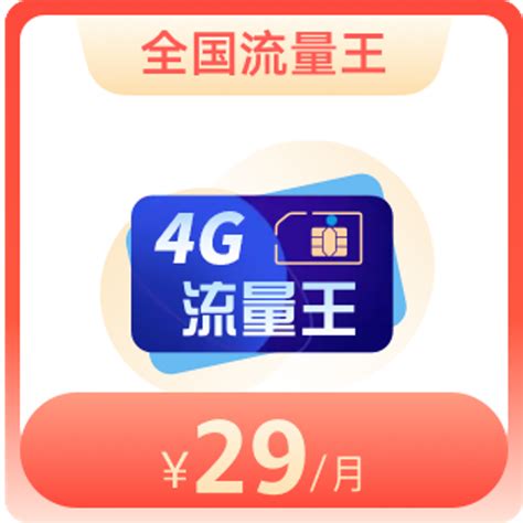 4G全国流量王-29元/月—中国联通