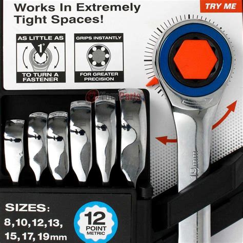 Zero Degree Gearless Ratcheting Wrench Set - Hardware&Tools Online Store