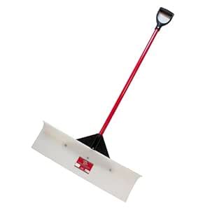Bully Tools High Molecular Weight Snow Pusher/Plow with Fiberglass D ...