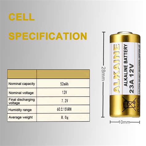 Buy LiCB A23 23A Batteries MN21 23AE GP23 21/23 Batteries Miniature 23a ...