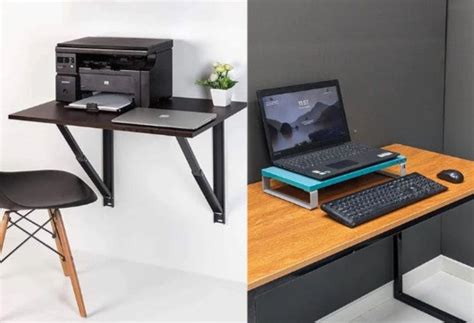 Mini Wall-Mounted iDesk with Laptop Riser Stand – InvisibleBed.com