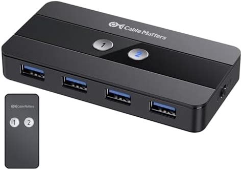 Cable Matters Dual 4K 60Hz USB C KVM Switch 2 Computers/KVM Switch USB ...