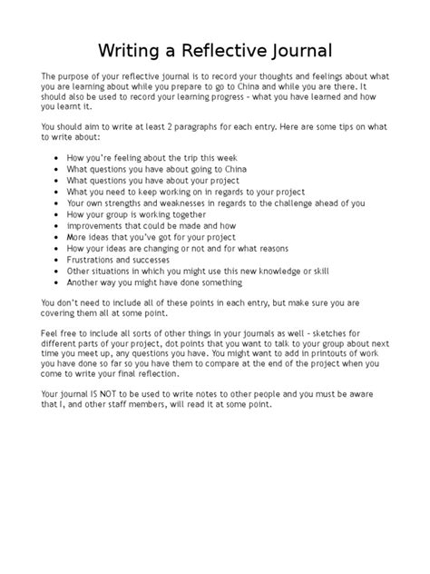 Image result for How to Write Reflective Journal