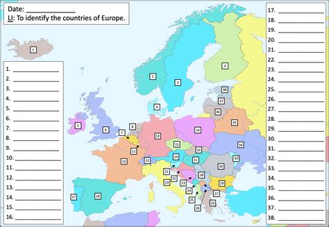 Image result for Basic Map of Europe