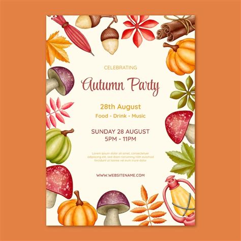 Herfst Uitnodiging Afbeeldingen - Gratis downloaden op Freepik