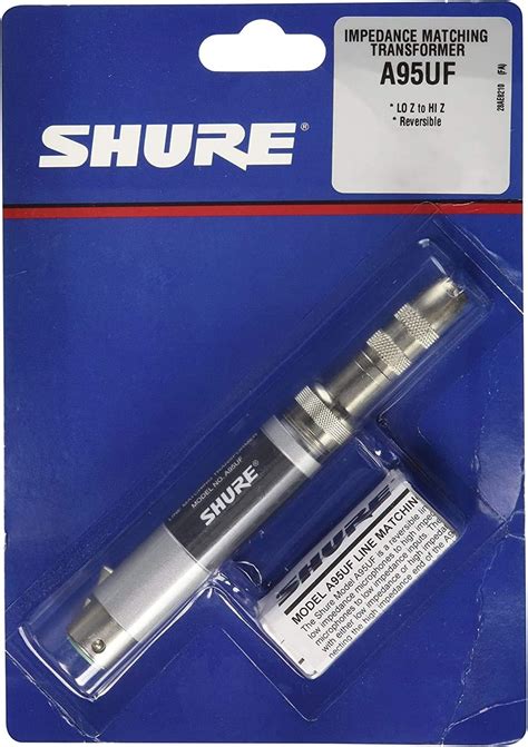 Buy Shure A95UF Transformer; Low Z, Female XLR to High Z MC1M Connector ...