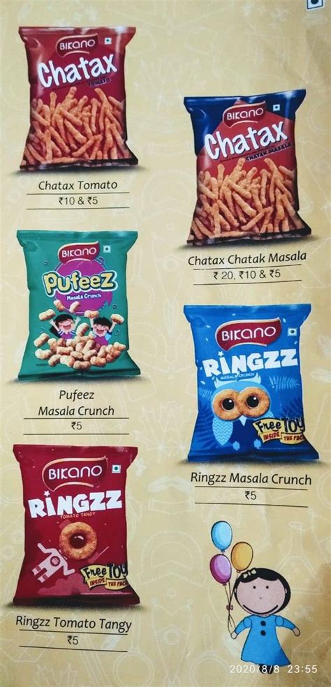 Menu at M.R.DAIRY AND BAKERY, Delhi