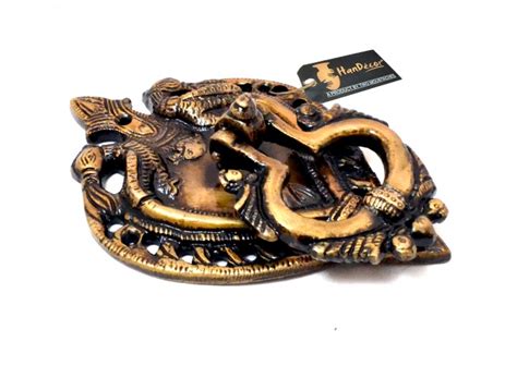 Buy Twin Peacock Design Brass Door Knocker Brass Showpiece Online at ...