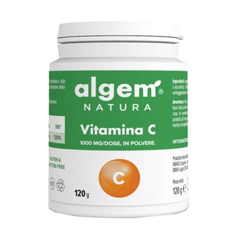 Vitamin C 1000mg Algem Natura 120g - Loreto Pharmacy