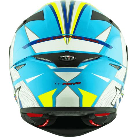 KYT TT Revo Grand Prix Whitelight Blue Helmet – Motogear Performance
