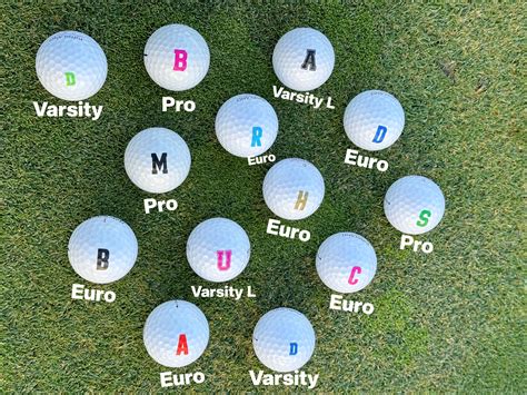 Golf Ball Lettering & Numbers | Personalize Your Golf Balls – Golfdotz
