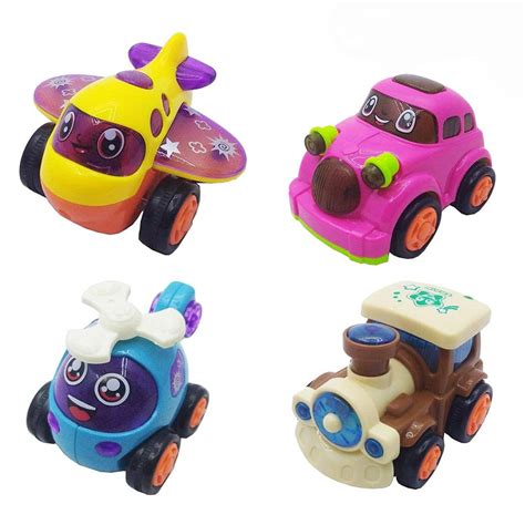 ALINA Toys Die-Cast ABS Plastic Friction Powered Unbreakable Push and ...