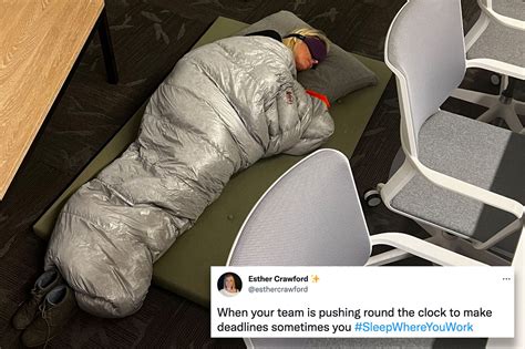 Photo Shows Overworked Twitter Employee Sleeping On Floor, 41% OFF