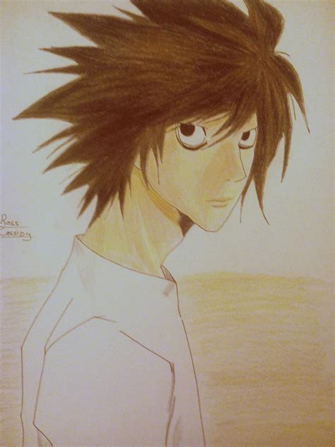 L (death note fan art) by RossCassidy99 on DeviantArt