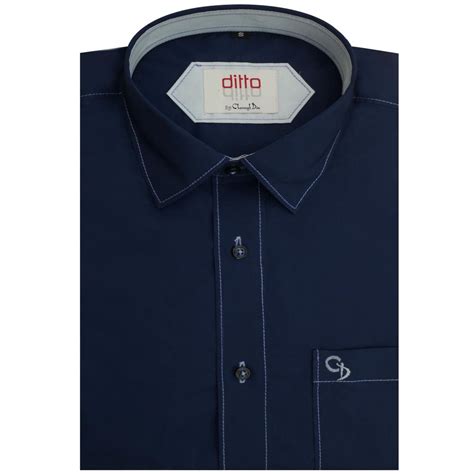Charaghdin.com - Plain Navy Blue Shirt