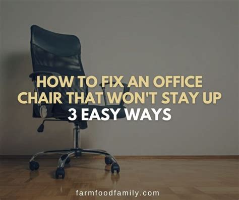 Image result for How to Fix Computer Chair From Lowering