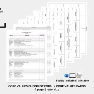 Image result for Core Values Checklist