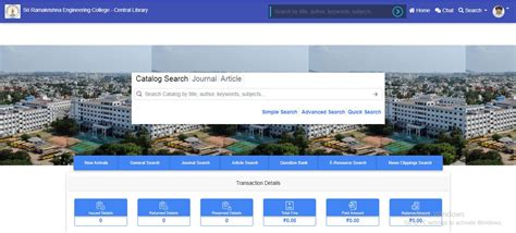 Library Sri Ramakrishna Engineering College