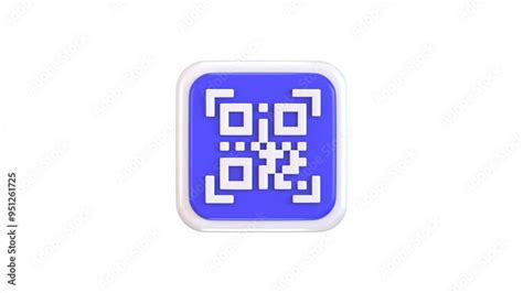 3d qr code animation concept on scanning for payment qr code 3d ...