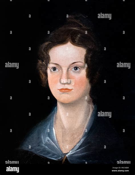 Charlotte Bronte (1816-1855), portrait based on a painting by her ...