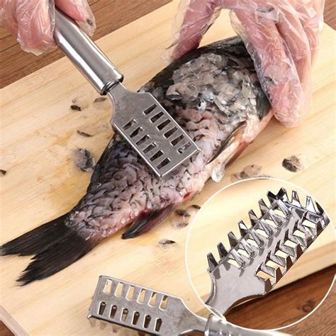 2194 Fish Scale Remover Scraper Stainless Steel Fish Cutting Tools Saw ...