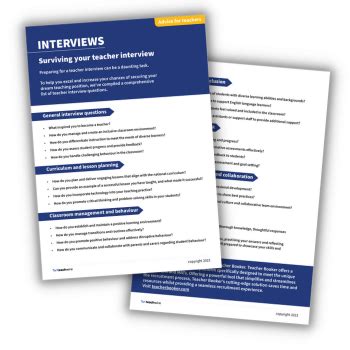 Rezultat imagine pentru Teaching Interview Questions