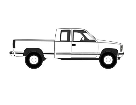 Free Truck Outline, Download Free Truck Outline png images, Free ...