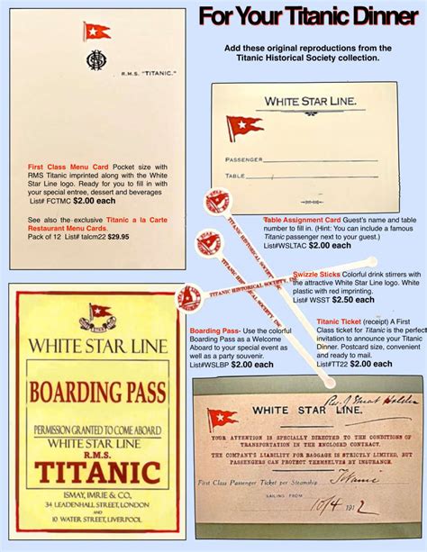 Image result for Ftitanic First Class Menu