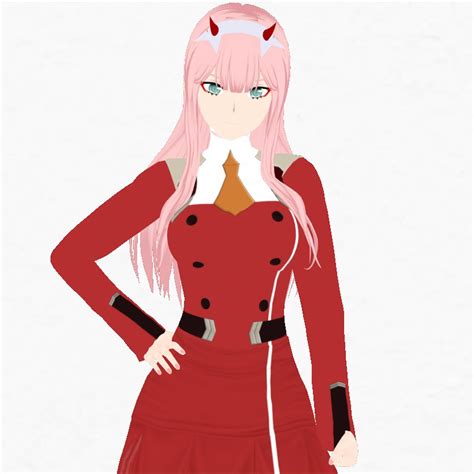 Zero Two 3D fan art from Darling in the FranXX format blender and unity ...