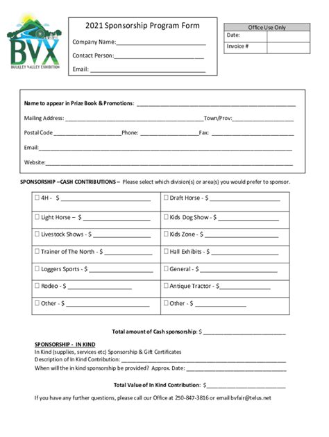 Fillable Online X - Spot is reserved - bvfair.ca Fax Email Print ...