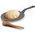 Buy Lifelong Cast Iron Roti Tawa with Wooden Spatula for Dosa, Chapati ...