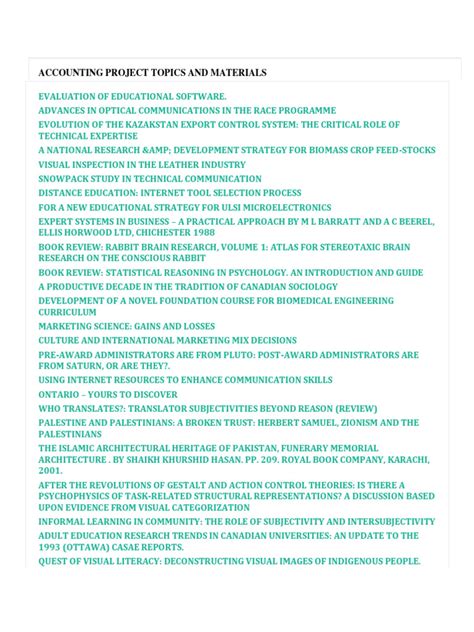 Image result for Accounting Project Ideas