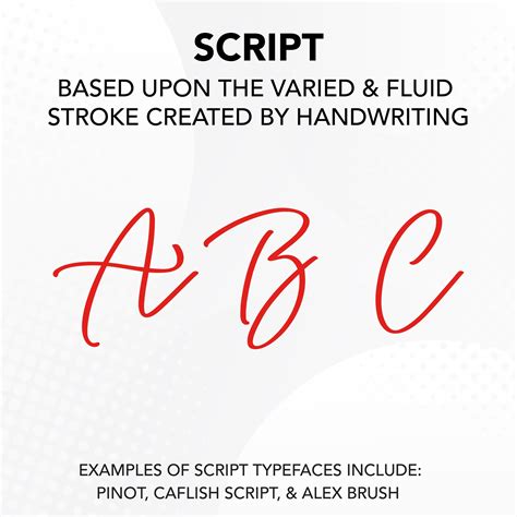 Different Type of Script Fonts 的图像结果