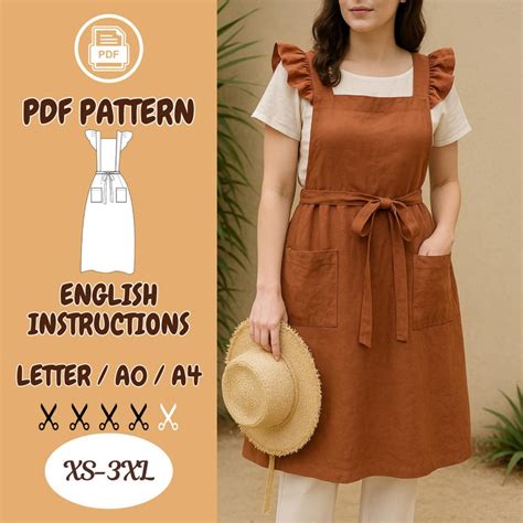 Image result for Free Pinafore Apron Pattern